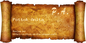 Pottok Anita névjegykártya